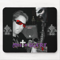 Mista SCARY Nightmare Cross Purple Logo Mousepad