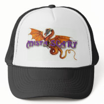Mista SCARY Orange Dragon Logo Baseball Hat by MistaSCARY Mista SCARY Orange Dragon Logo Baseball Hat