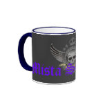 Mista SCARY Winged Skull Crown Logo Mug - Custom