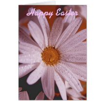 Misted Daisy Happy Easter Card