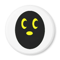 Mister Eg black magnets by kunstmichel Mister Eg black magnets