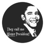Mister President Round Stickers
