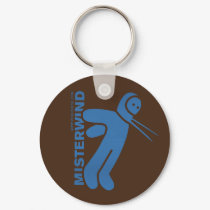 MISTER WIND blue keychain by avipaulweinstein MISTER WIND blue keychain
