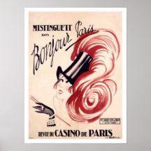 Mistinguett, Bonjour Paris Print