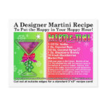 Mistle-Tini Christmas Martini Recipe Postcard
