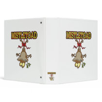 Mistletoad Mistletoe Toad Cartoon Binders