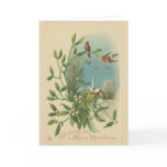 Mistletoe Bird Christmas Card