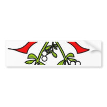 mistletoe bumper stickers by pollop mistletoe bumper stickers