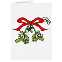 mistletoe greeting card