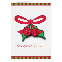 Mistletoe Customizable Card