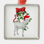 Mistletoe Goat Ornament ornaments