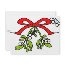 mistletoe invitations