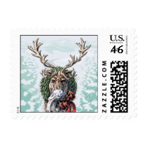 "Mistletoe Messenger" Christmas Postage, small stamps