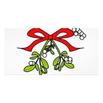 mistletoe photo cards