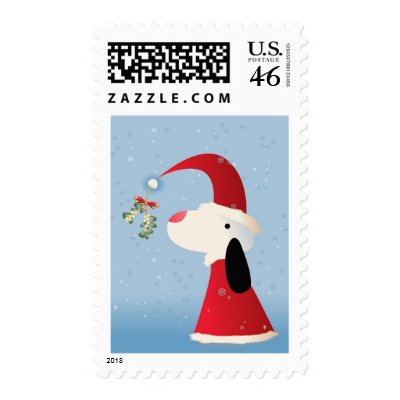 Mistletoe Pup Postage