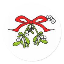mistletoe stickers
