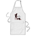 Mistress and femsub Boot Lick Apron