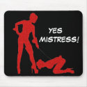 Mistress and femsub Boot Lick Mousepad mousepad