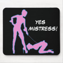 Mistress and femsub Boot Lick Mousepad