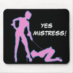 Mistress and femsub Boot Lick Mousepad