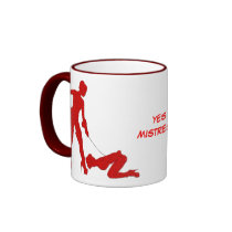 Mistress and femsub Boot Lick Mugs