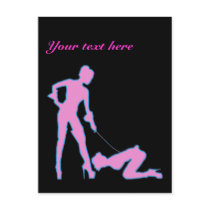 Mistress and femsub Boot Lick Post Cards