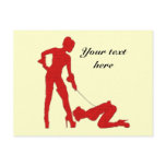 Mistress and femsub Boot Lick Post Cards