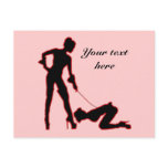 Mistress and femsub Boot Lick Post Cards