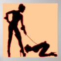 Mistress and femsub Boot Lick Poster posters