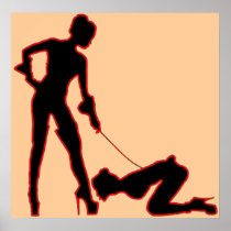 Mistress and femsub Boot Lick Poster