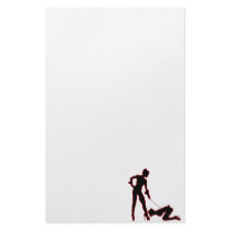 Mistress and femsub Boot Lick Stationary Personalized Stationery