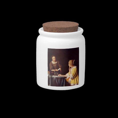 Mistress and maid by Johannes Vermeer Candy Jars