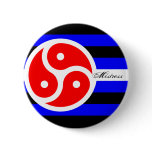 Mistress bdsm rights flag pinback buttons