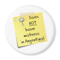 mistress in Argentina Refrigerator Magnet