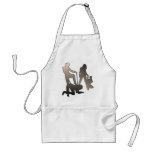 Mistress with femslave Silhouette Aprons