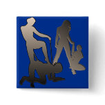 Mistress with femslave Silhouette Buttons