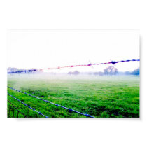 Misty Barbed Wire View posters by marshallbrunson Misty Barbed Wire View posters
