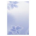 Misty Blue Floral Stationery