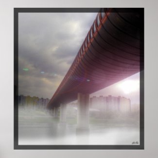 Misty Bridge Print