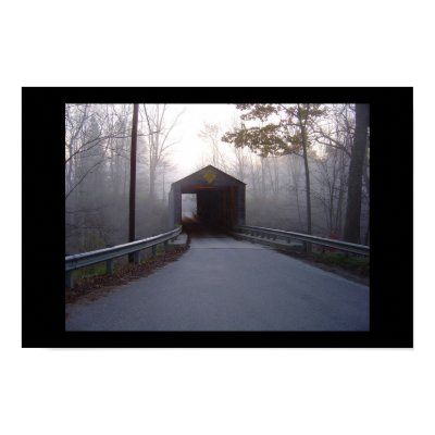 Misty Covered Bridge Posters by ladyred0269