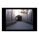 Misty Covered Bridge posters