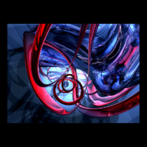 Misty Dreams Abstract Poster posters
