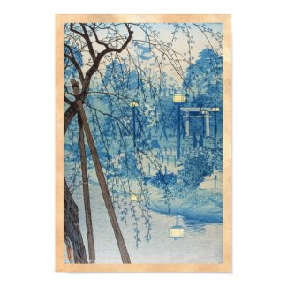 Misty Evening At Shinobazu Pond, Tokyo Kasamatsu Poster