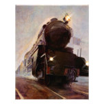 Misty Evening Train Sta Any occasion Invitations