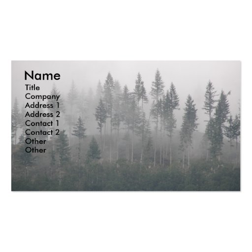 Misty Forest Business Card