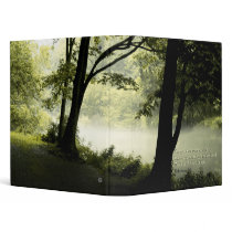 Misty Forest Notebook Binder Ephesians 5:8 by RanchLady Misty Forest Notebook Binder Ephesians 5:8