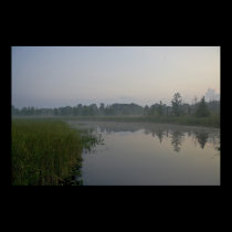 Misty Michigan Morning print posters