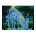 "Misty Midsummers Morning" Unicorn Postcard