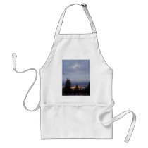 Misty Moon Over the Columbia River aprons