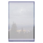 Misty Moon Over the Columbia River stationery